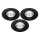 KOMPLEKTS 3x LED Iegremdējama vannas istabas lampa LED/5,5W/230V 2700K IP65 melna