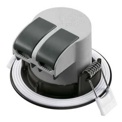 KOMPLEKTS 3x LED Iegremdējama vannas istabas lampa LED/5,5W/230V 2700K IP65 melna