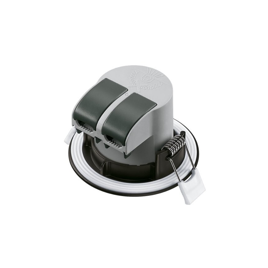 KOMPLEKTS 3x LED Iegremdējama vannas istabas lampa LED/5,5W/230V 2700K IP65 melna