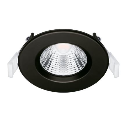 KOMPLEKTS 3x LED Iegremdējama vannas istabas lampa LED/5,5W/230V 2700K IP65 melna