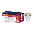 Komplekts 3x LED reflektora spuldze PAR16 GU10/6,9W/230V 2700K 60° - Osram