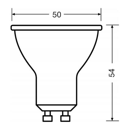 Komplekts 3x LED reflektora spuldze PAR16 GU10/6,9W/230V 2700K 60° - Osram