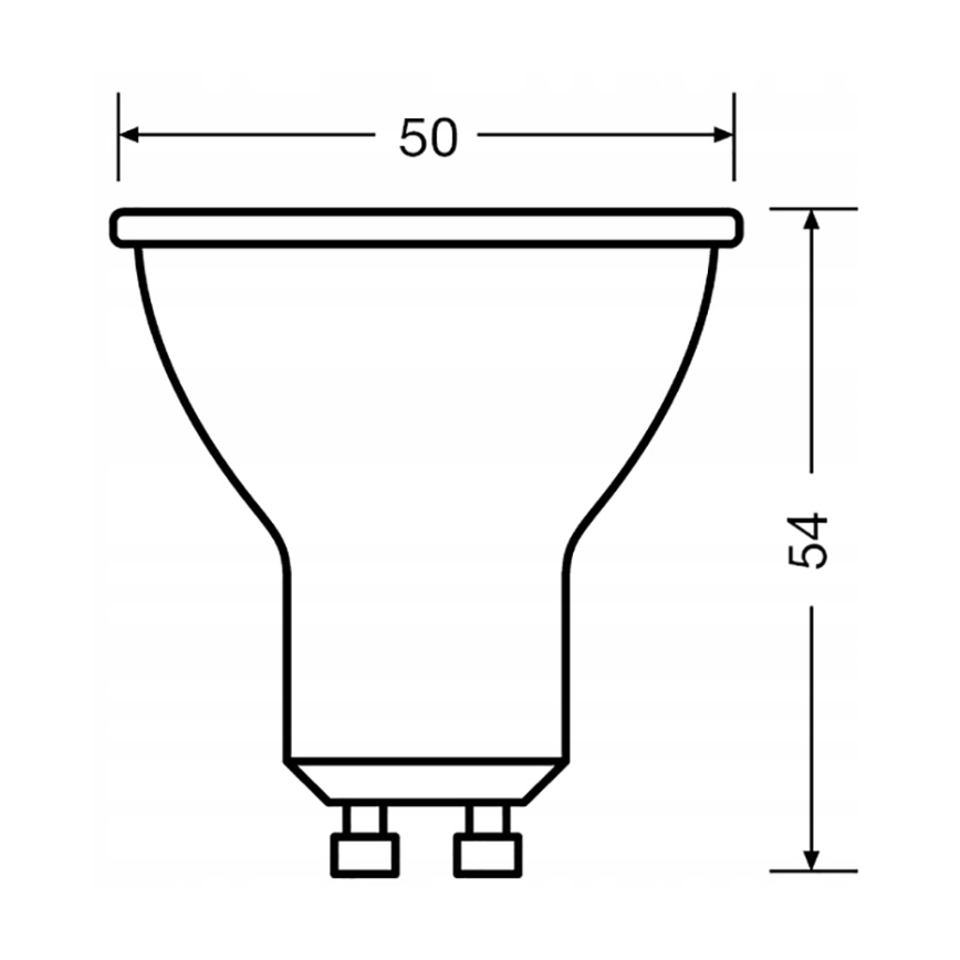 Komplekts 3x LED reflektora spuldzes PAR16 GU10/6,9W/230V 6500K 36° - Osram