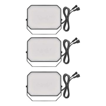KOMPLEKTS 3x LED RGBIC Aptumšojama āra Prožektors GoSmart LED/14W/230V 3000-6500K IP65 Wi-Fi Tuya