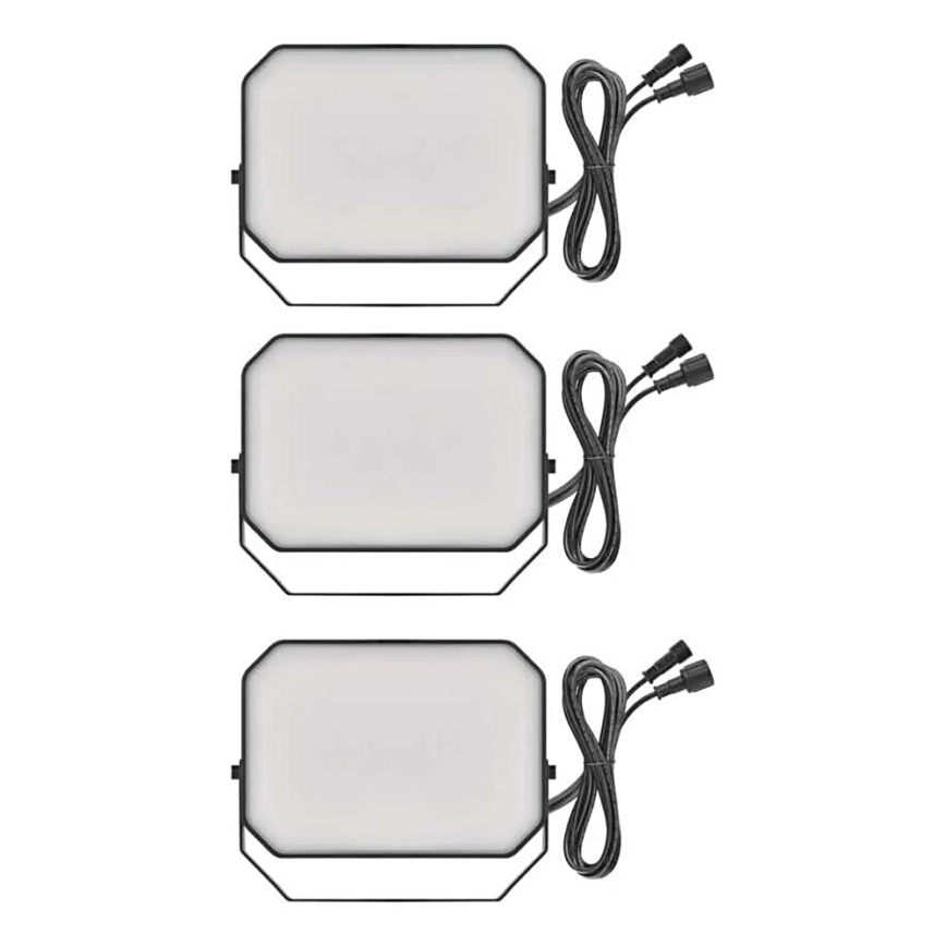 KOMPLEKTS 3x LED RGBIC Aptumšojama āra Prožektors GoSmart LED/14W/230V 3000-6500K IP65 Wi-Fi Tuya