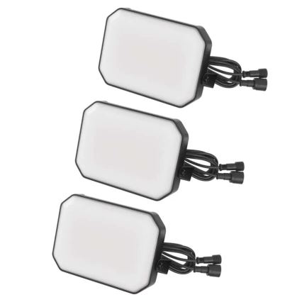 KOMPLEKTS 3x LED RGBIC Aptumšojama āra Prožektors GoSmart LED/14W/230V 3000-6500K IP65 Wi-Fi Tuya