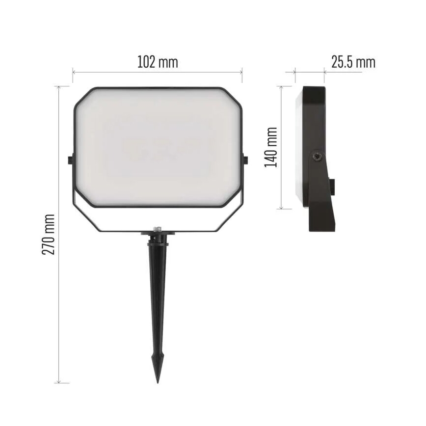 KOMPLEKTS 3x LED RGBIC Aptumšojama āra Prožektors GoSmart LED/14W/230V 3000-6500K IP65 Wi-Fi Tuya