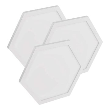 KOMPLEKTS 3x LED RGBIC+CCT Aptumšojams panelis - paplašinājums 3xLED/1,8W/230V Wi-Fi Tuya