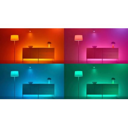 KOMPLEKTS 3x LED RGBW Aptumšojama spuldze PAR16 GU10/4,7W/230V 2200-6500K Wi-Fi - WiZ