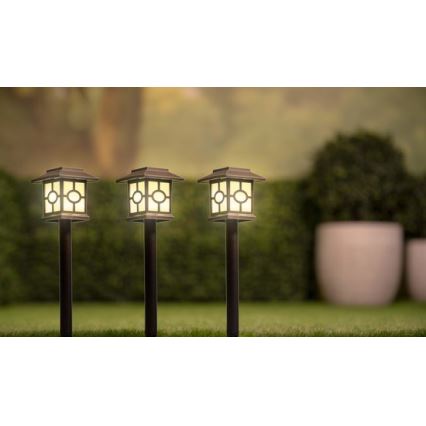 KOMPLEKTS 3x LED Saules enerģijas lampa LED/1,2V