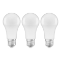 KOMPLEKTS 3x LED Spuldze A60 E27/10W/230V 2700K