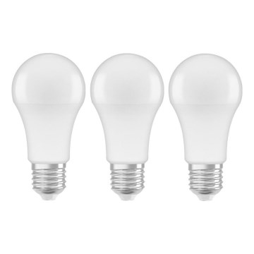 KOMPLEKTS 3x LED Spuldze A60 E27/10W/230V 2700K