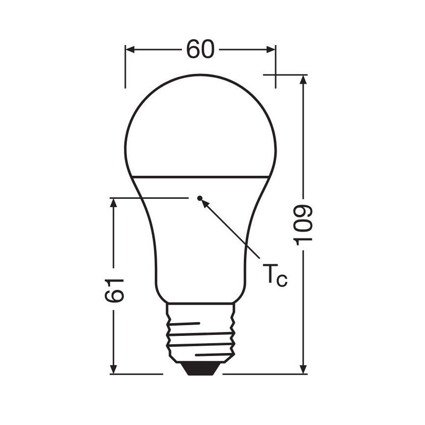 KOMPLEKTS 3x LED Spuldze A60 E27/10W/230V 2700K