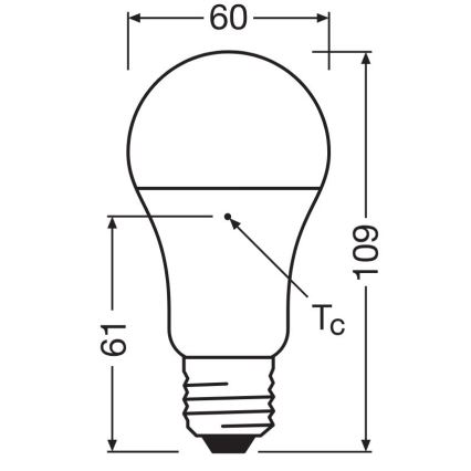 KOMPLEKTS 3x LED Spuldze A60 E27/10W/230V 4000K