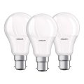 KOMPLEKTS 3x LED Spuldze B22d/8,5W/230V 4000K - Osram