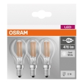 KOMPLEKTS 3x LED Spuldze BASE P40 E14/4W/230V 4000K – Osram