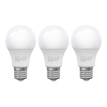 KOMPLEKTS 3x LED Spuldze ECOLINE A60 E27/10W/230V 6500K - Brilagi