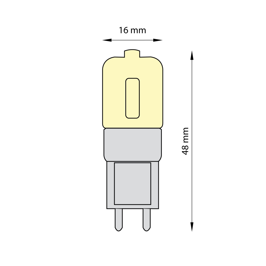KOMPLEKTS 3x LED Spuldze ECOLINE G9/2,5W/230V 3000K - Brilagi