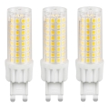 KOMPLEKTS 3x LED Spuldze ECOLINE G9/7W/230V 3000K - Brilagi