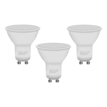 KOMPLEKTS 3x LED Spuldze ECOLINE GU10/6W/230V 4000K - Brilagi