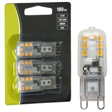 KOMPLEKTS 3x LED spuldze G9/2,5W/230V 3000K