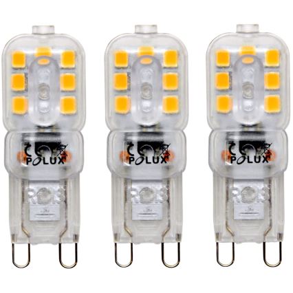 KOMPLEKTS 3x LED spuldze G9/2,5W/230V 3000K