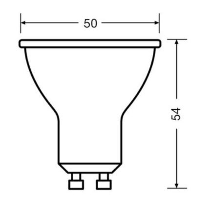 KOMPLEKTS 3x LED Spuldze PAR16 GU10/6,9W/230V 4000K - Osram