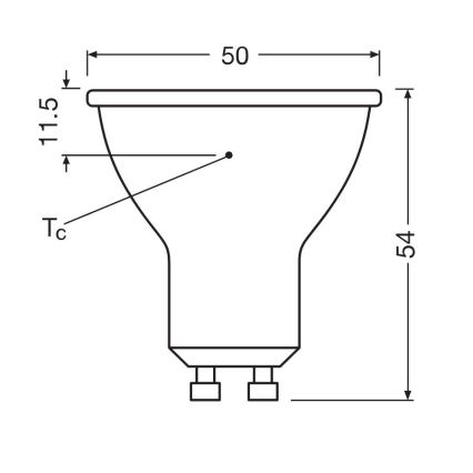 KOMPLEKTS 3x LED Spuldze PAR16 GU10/6,9W/230V 6500K - Osram