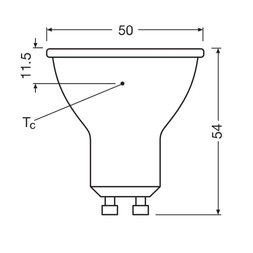 KOMPLEKTS 3x LED Spuldze PAR16 GU10/6,9W/230V 6500K - Osram