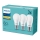 KOMPLEKTS 3x LED Spuldze Philips E27/9W/230V 2700K