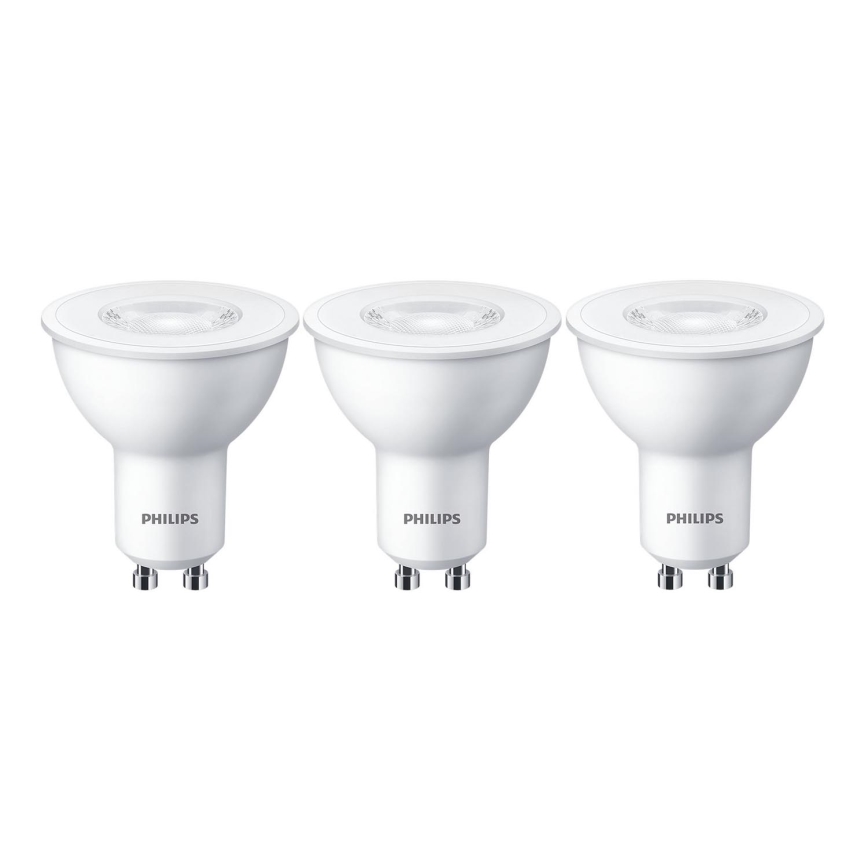 KOMPLEKTS 3x LED Spuldze Philips GU10/4,7W/230V 2700K