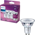 KOMPLEKTS 3x LED Spuldze Philips PAR16 GU10/4,6W/230V 4000K