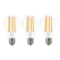 KOMPLEKTS 3x LED Spuldze VINTAGE A60 E27/9W/230V 3000K - Brilagi
