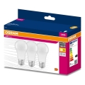 Komplekts 3x LED spuldzes A60 E27/10W/230V 3000K - Osram