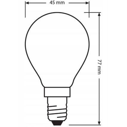 Komplekts 3x LED spuldzes BASE CLASSIC FILAMENT E14/5,9W/230V 4000K - Osram
