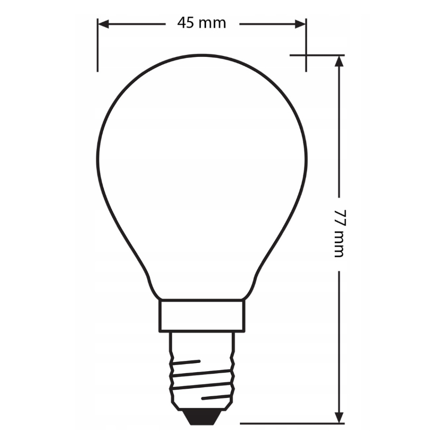 Komplekts 3x LED spuldzes BASE CLASSIC FILAMENT E14/5,9W/230V 4000K - Osram