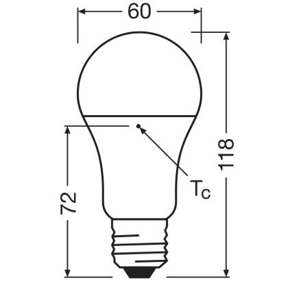 Komplekts 3x LED spuldzes no pārstrādātas plastmasas A100 E27/14W/230V 2700K - Osram