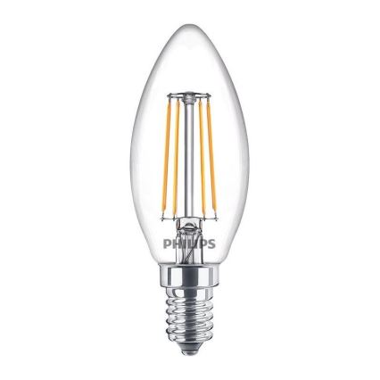 Komplekts 3x LED spuldzes VINTAGE Philips B35 E14/4,3W/230V 2700K