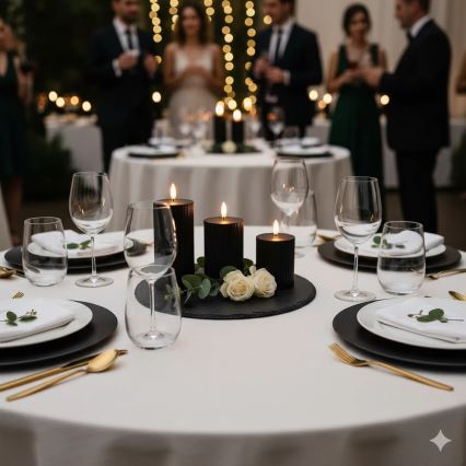 Komplekts 3x LED sveces BRILLO LED/2xAA, melnas + tālvadības pults