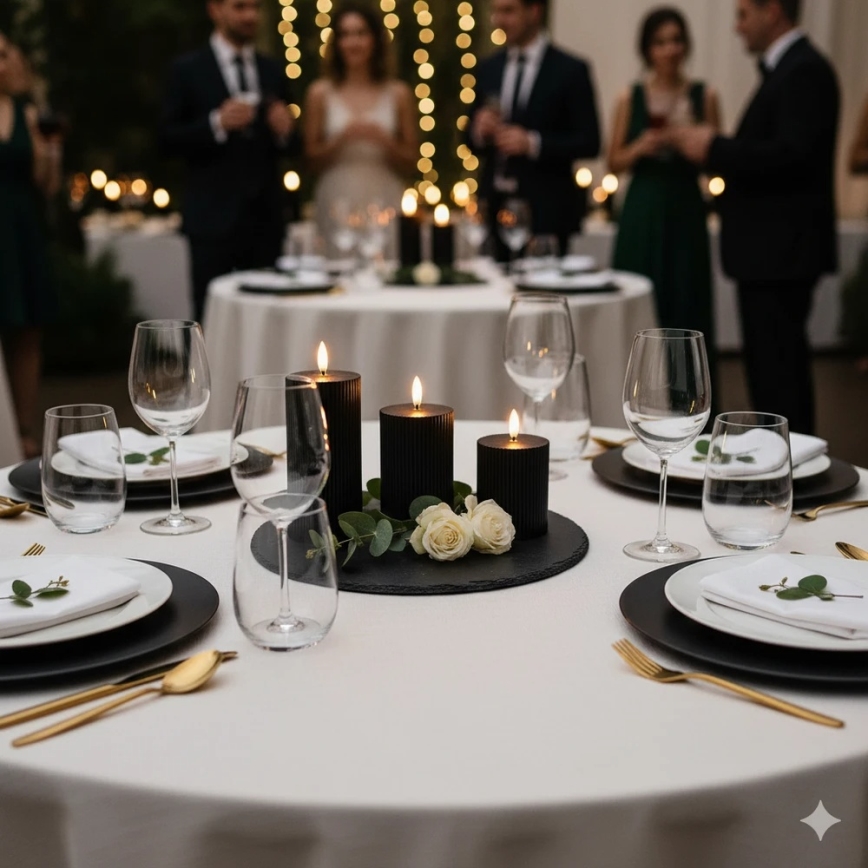 Komplekts 3x LED sveces BRILLO LED/2xAA, melnas + tālvadības pults