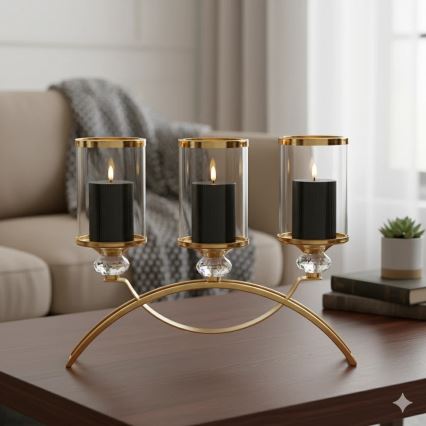 Komplekts 3x LED sveces BRILLO LED/2xAA, melnas + tālvadības pults