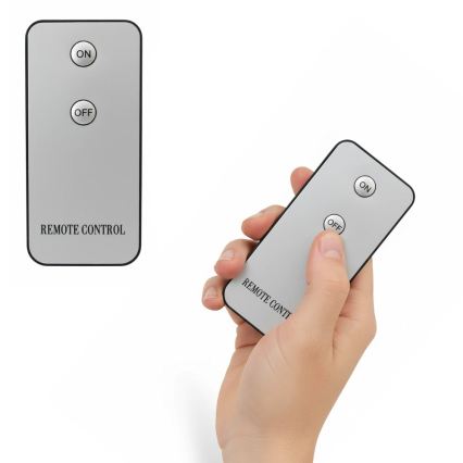 Komplekts 3x LED sveces BRILLO LED/2xAA, melnas + tālvadības pults