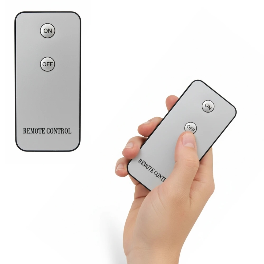 Komplekts 3x LED sveces BRILLO LED/2xAA, melnas + tālvadības pults