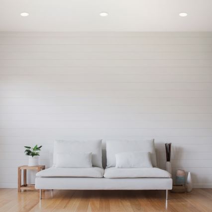 Komplekts 3x LED vannas istabas iebūvējamie griestu gaismekļi LED/6W/230V 3000K IP44 balti