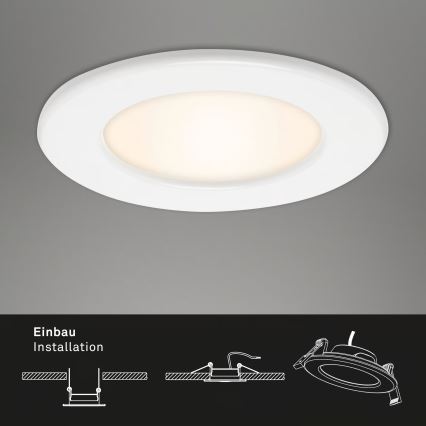 Komplekts 3x LED vannas istabas iebūvējamie griestu gaismekļi LED/6W/230V 3000K IP44 balti