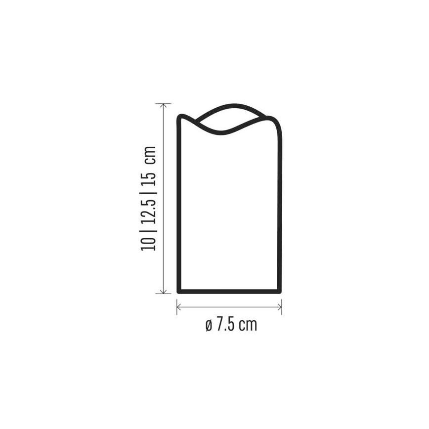 KOMPLEKTS 3x LED Ziemassvētku dekorācija 3xLED/3x3AAA + tālvadības pults