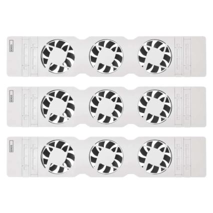 KOMPLEKTS 3x Radiatora ventilators 5/230V balta