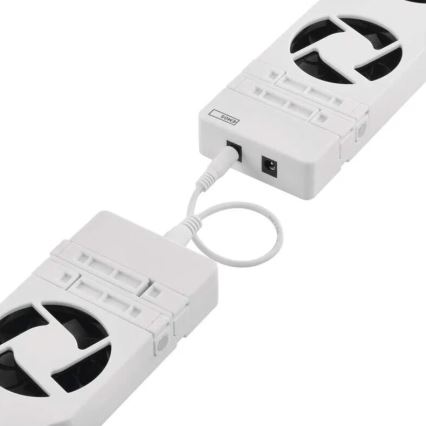 KOMPLEKTS 3x Radiatora ventilators 5/230V balta