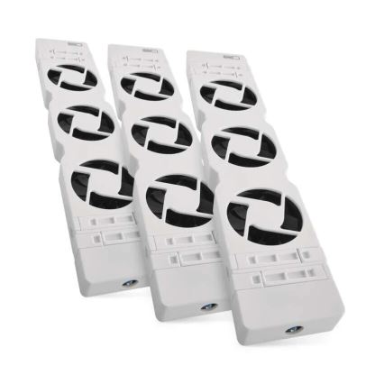 KOMPLEKTS 3x Radiatora ventilators 5/230V balta