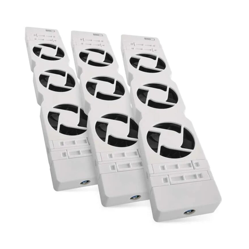 KOMPLEKTS 3x Radiatora ventilators 5/230V balta